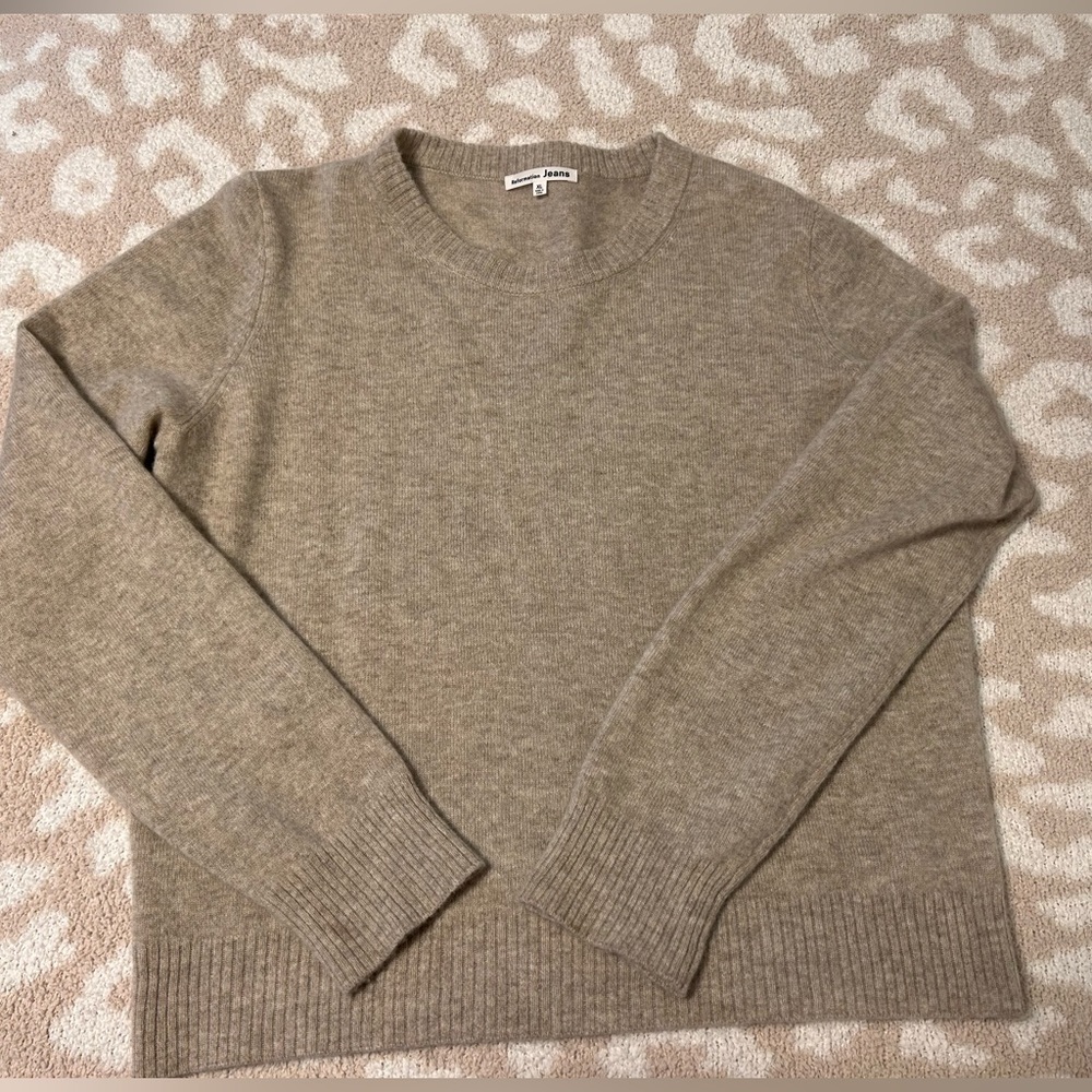 Reformation Recycled Cashmere Crewneck Sweater